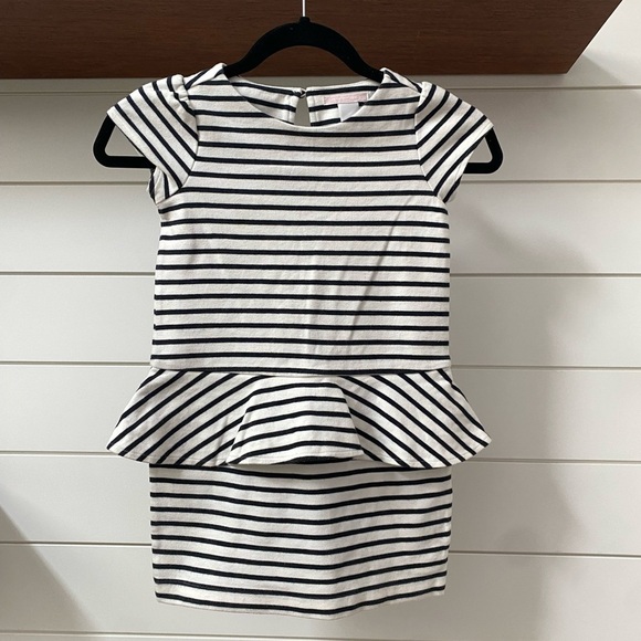 Janie and Jack Other - Janie and Jack Striped Peplum Kids Dress